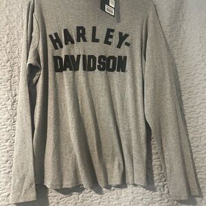 Harley-Davidson Ribbed Gray Shirt